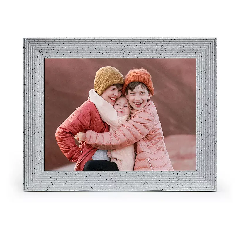 Aura Frames Mason Luxe by Aura - WiFi Digital Photo Frame, Beig/Green