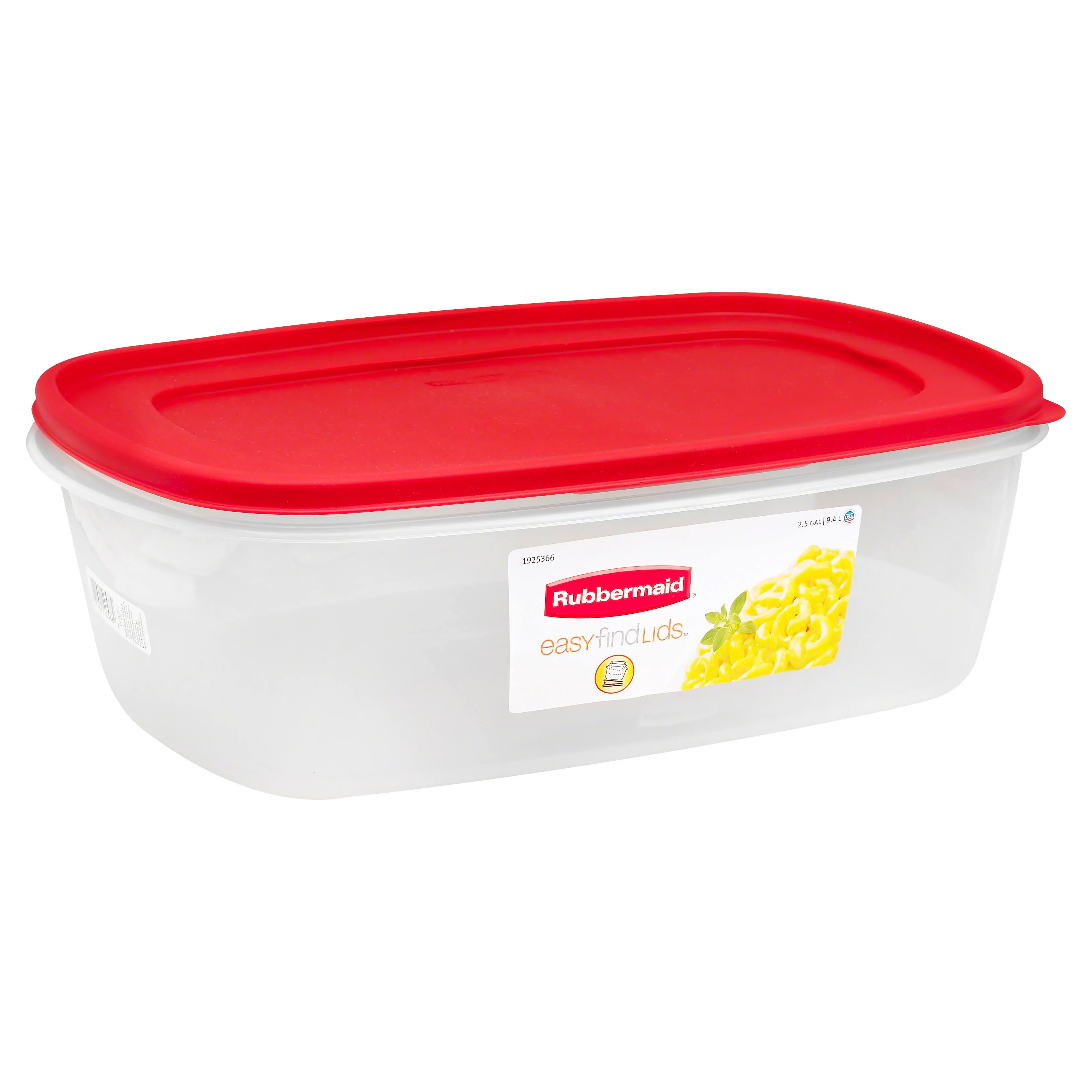 Rubbermaid Easy Find Lids 2.5 gal. Food Storage Container 1 pk Clear