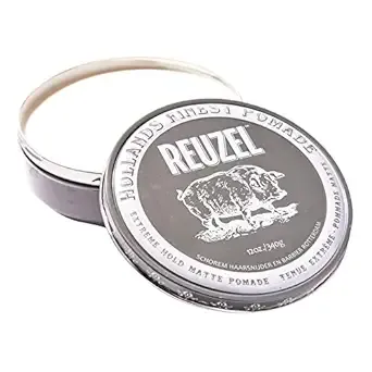 Reuzel Extreme Hold Matte Pomade - Men's Concentrated Wax Formula With Natural And Organic Hold - A Defining And Thickening Product That's Easy To Apply And Remove - Original Fragrance