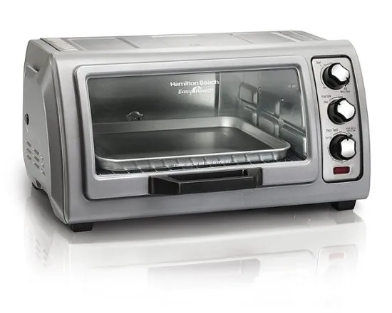 Hamilton Beach Easy Reach 6-Slice Toaster Oven with Roll-Top Door