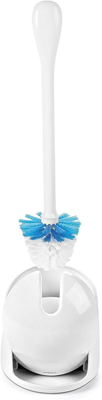 OXO Good Grips Compact Toilet Brush & Canister - White