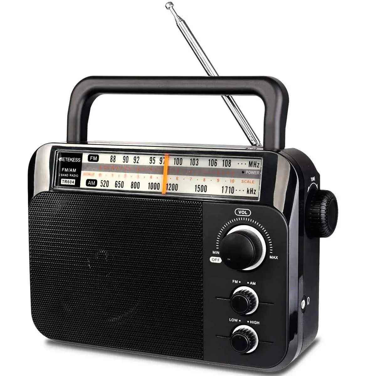 RETEKESS Tr604 Am Fm Radio Portable Transistor Analog Radio \w 3.5MM Earphone ...