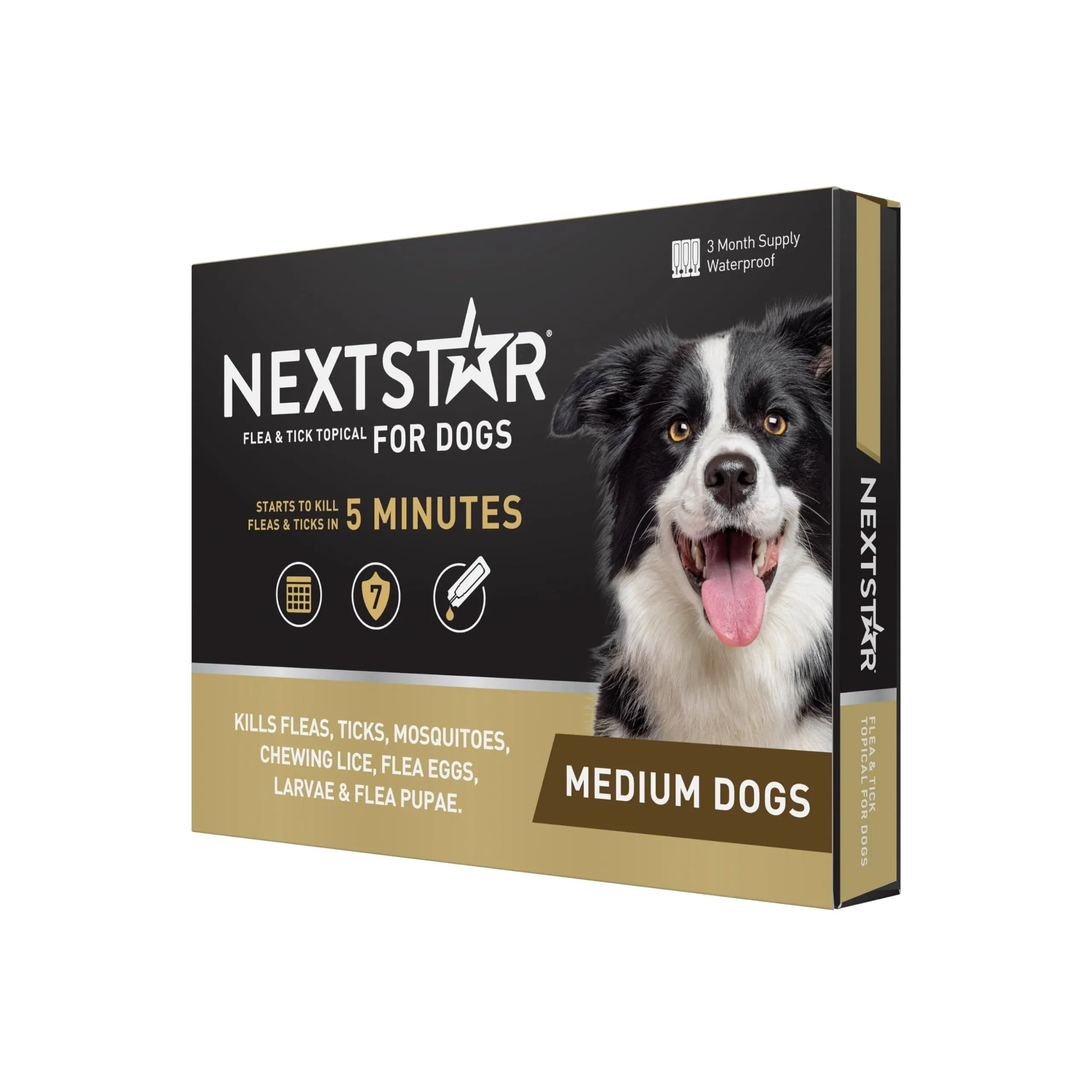 Nextstar Flea & Tick Topical for Medium Dogs 23-44 lbs - 3 ct