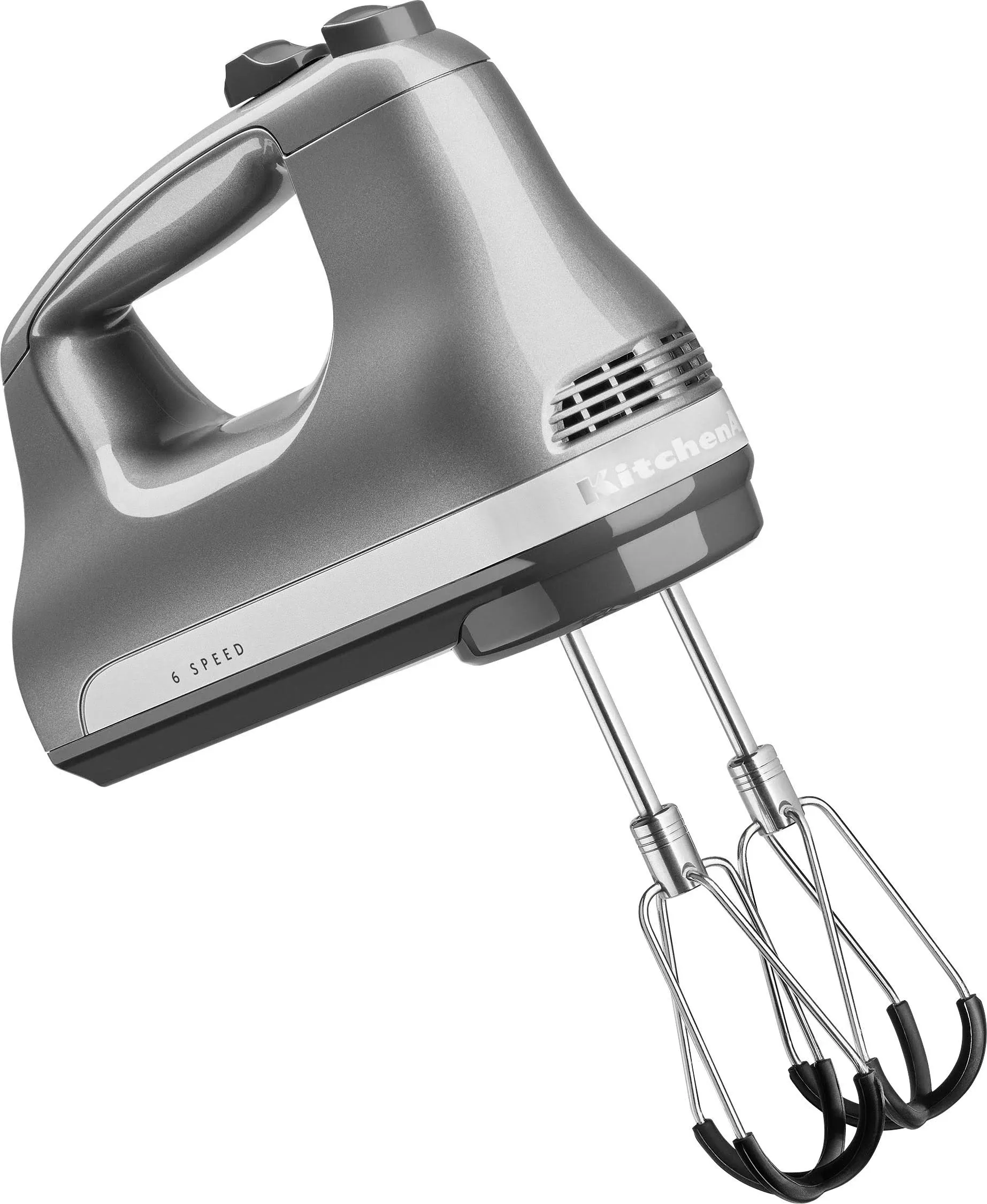 KitchenAid Contour Silver 6-Speed Hand Mixer with Flex Edge Beaters