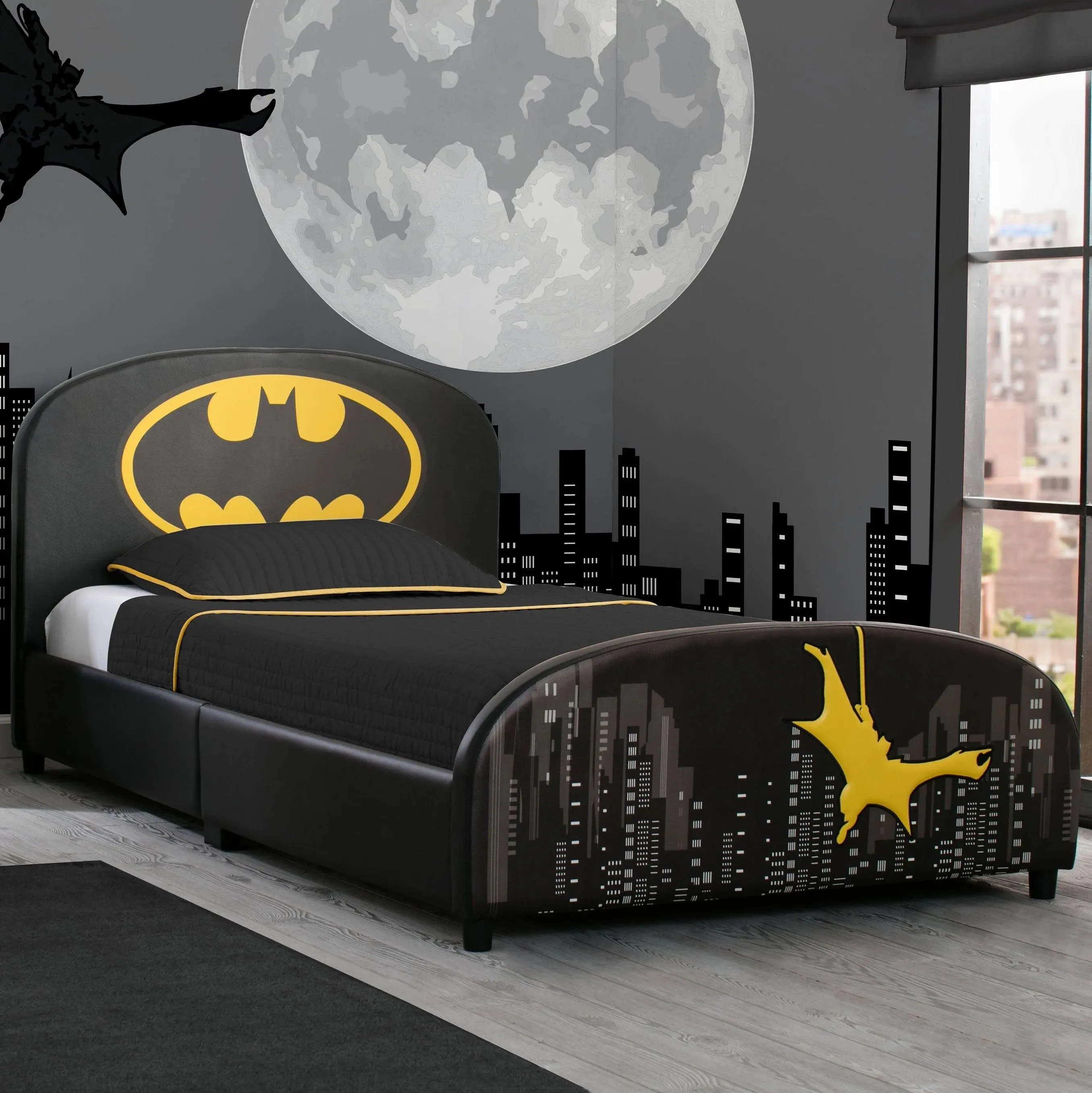 Delta Children DC Comics Batman Upholstered Twin Bed