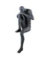 Thinking Man Shelf Sitter Sculpture In Bronze