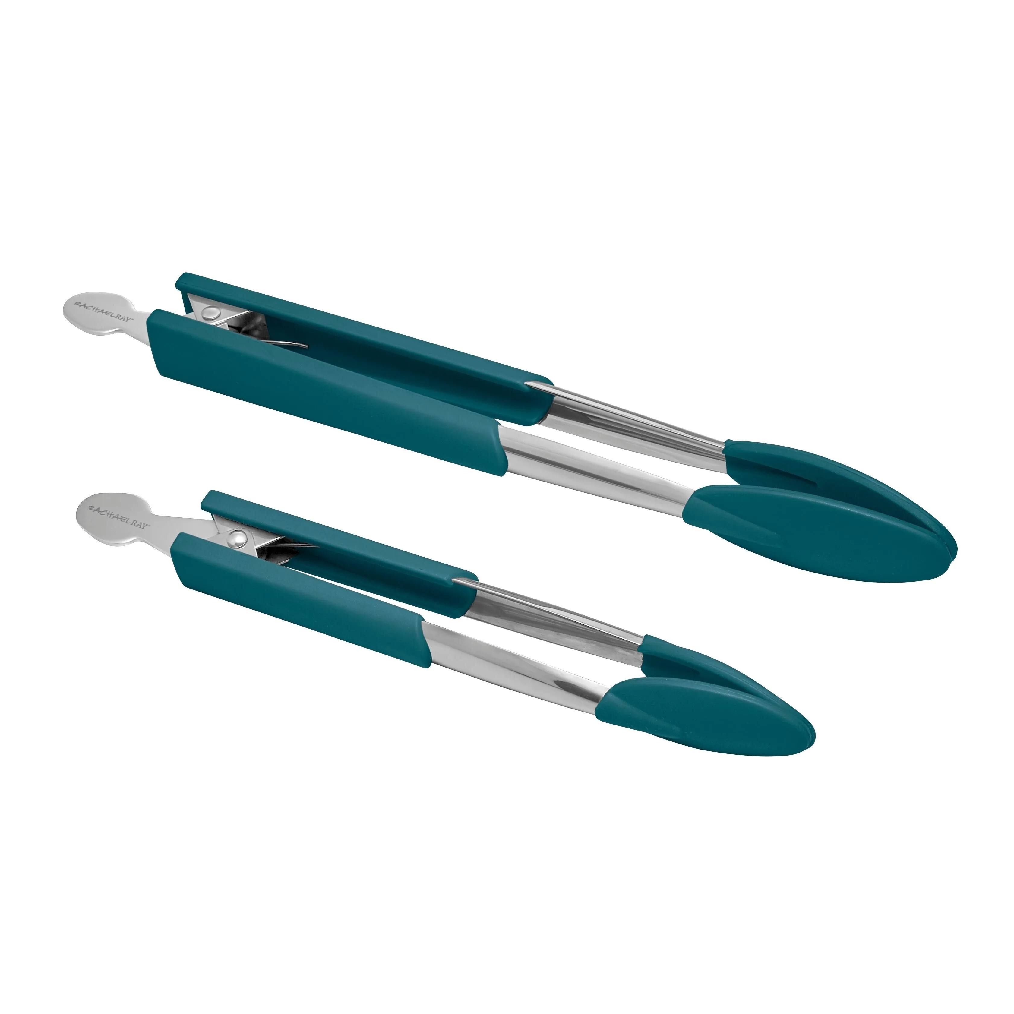 Rachael Ray Lil' Huggers 2 Piece Tongs Set - Red