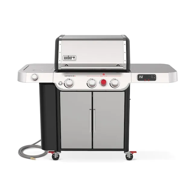 Weber Genesis SX-335 Stainless Steel 3-Burner Natural Gas Grill with 1 Side Burner | 37600001