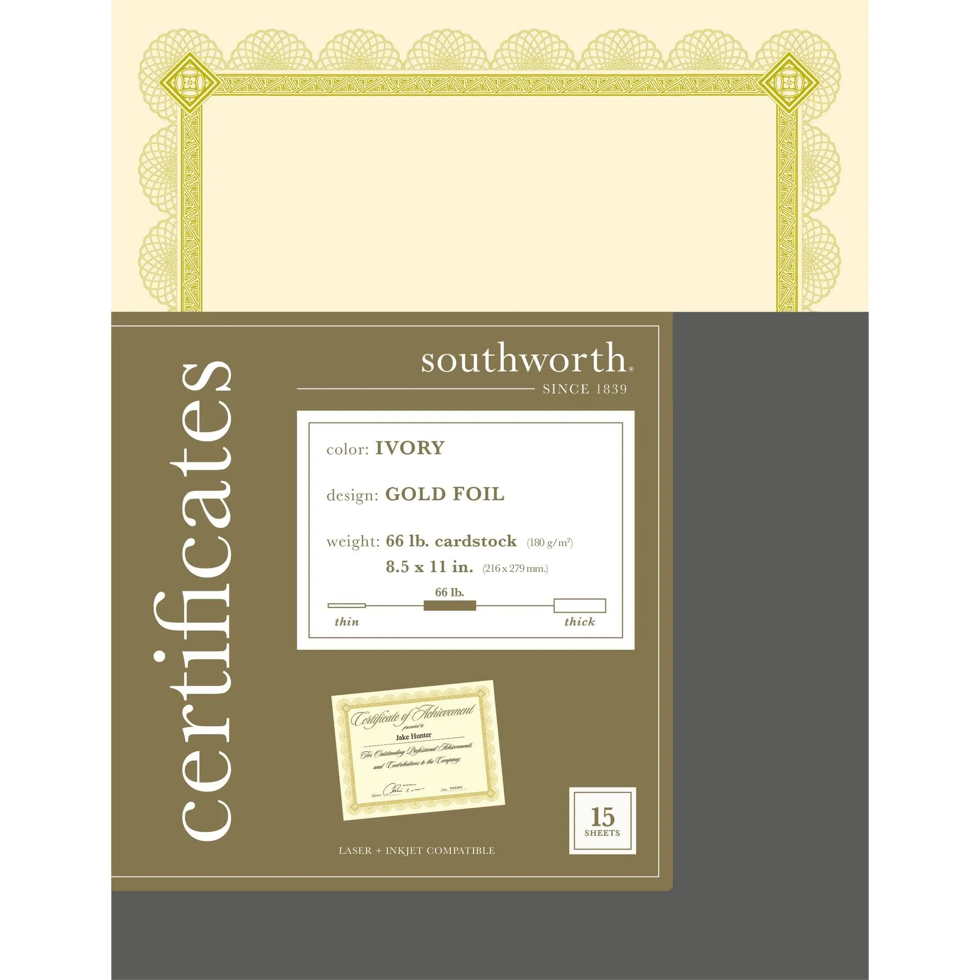 Southworth AWARDS,CERTIFI<wbr/>CATE,15,IVY CTP2V SOUTHWORTH CO. Southworth CTP2V