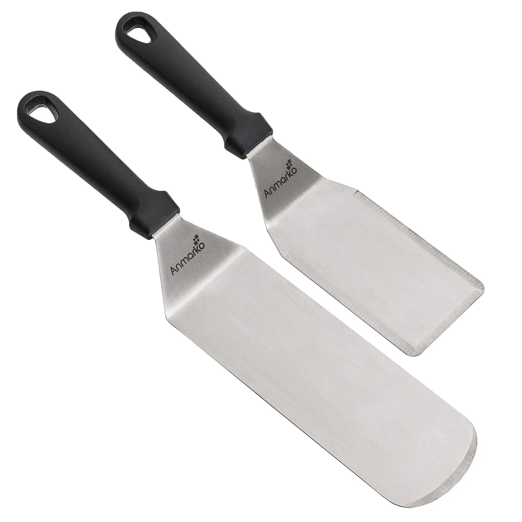 Metal Spatula Set - Griddle Spatula - Griddle Scraper and Pancake Flipper or