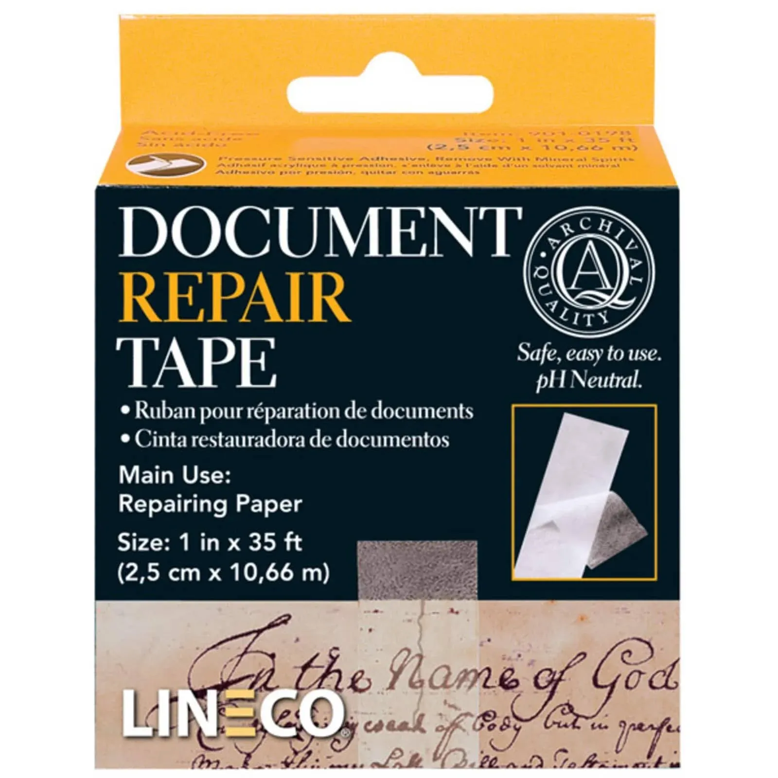 Lineco Document Repair Tape 1 inch X 400 inch roll