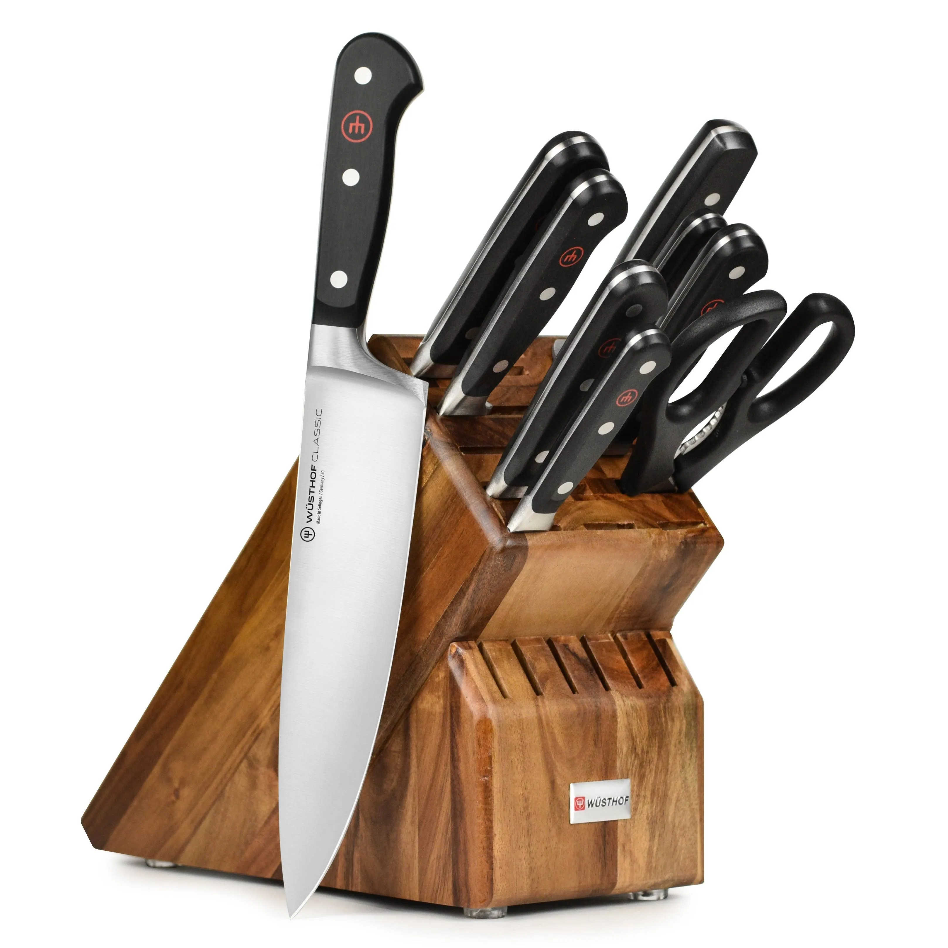 Wusthof Classic 10 Piece Acacia Knife Block Set