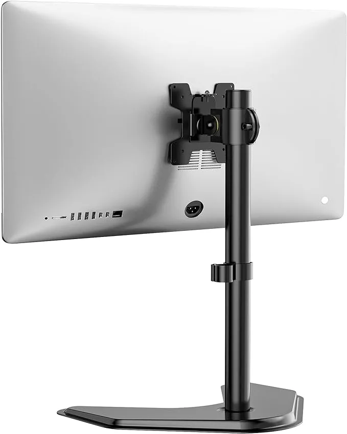 Adjustable Monitor Stand for 32&#034; Screens, Universal Freestanding - Black