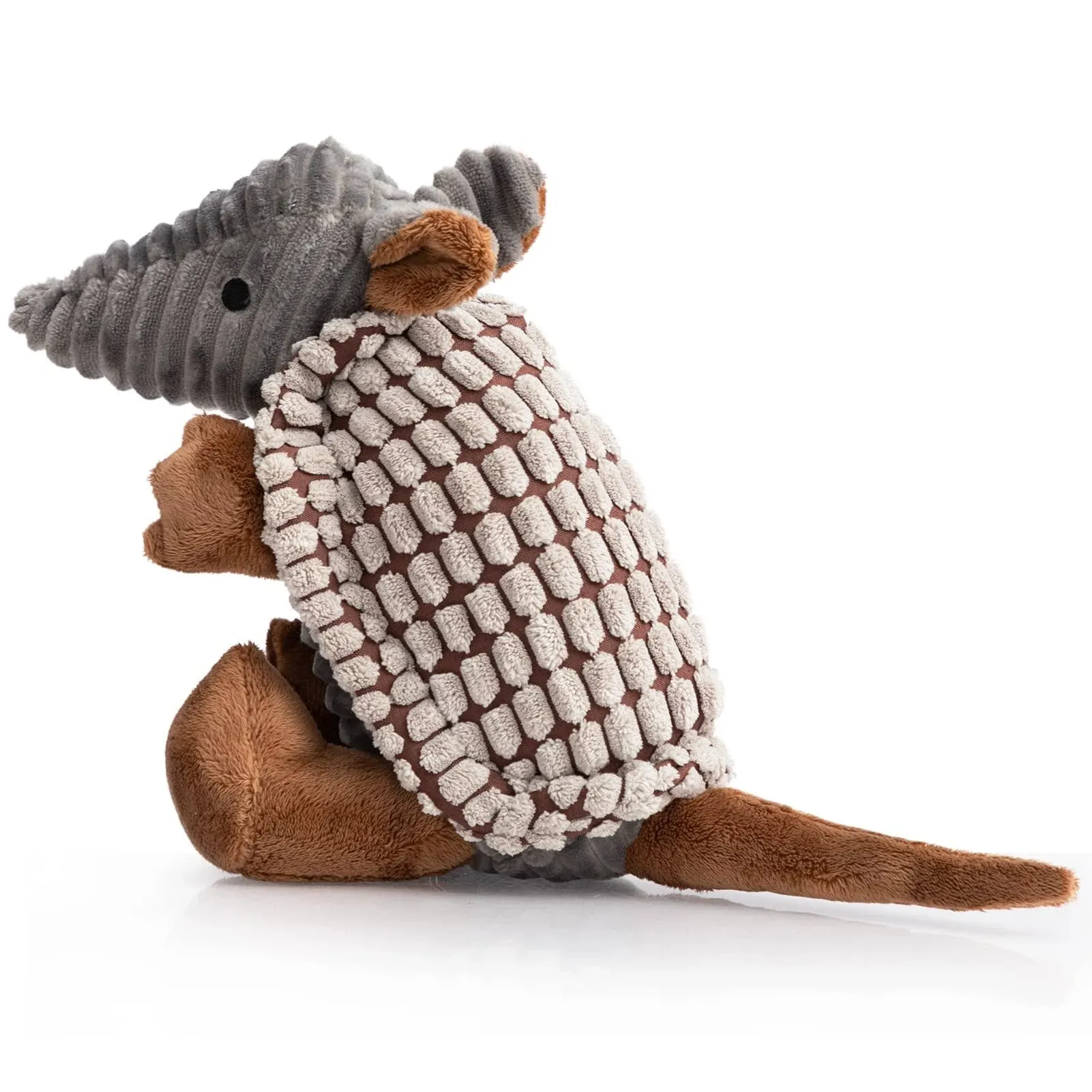 Hollypet Squeaky Armadillo Pet Plush Dog Chew Toy