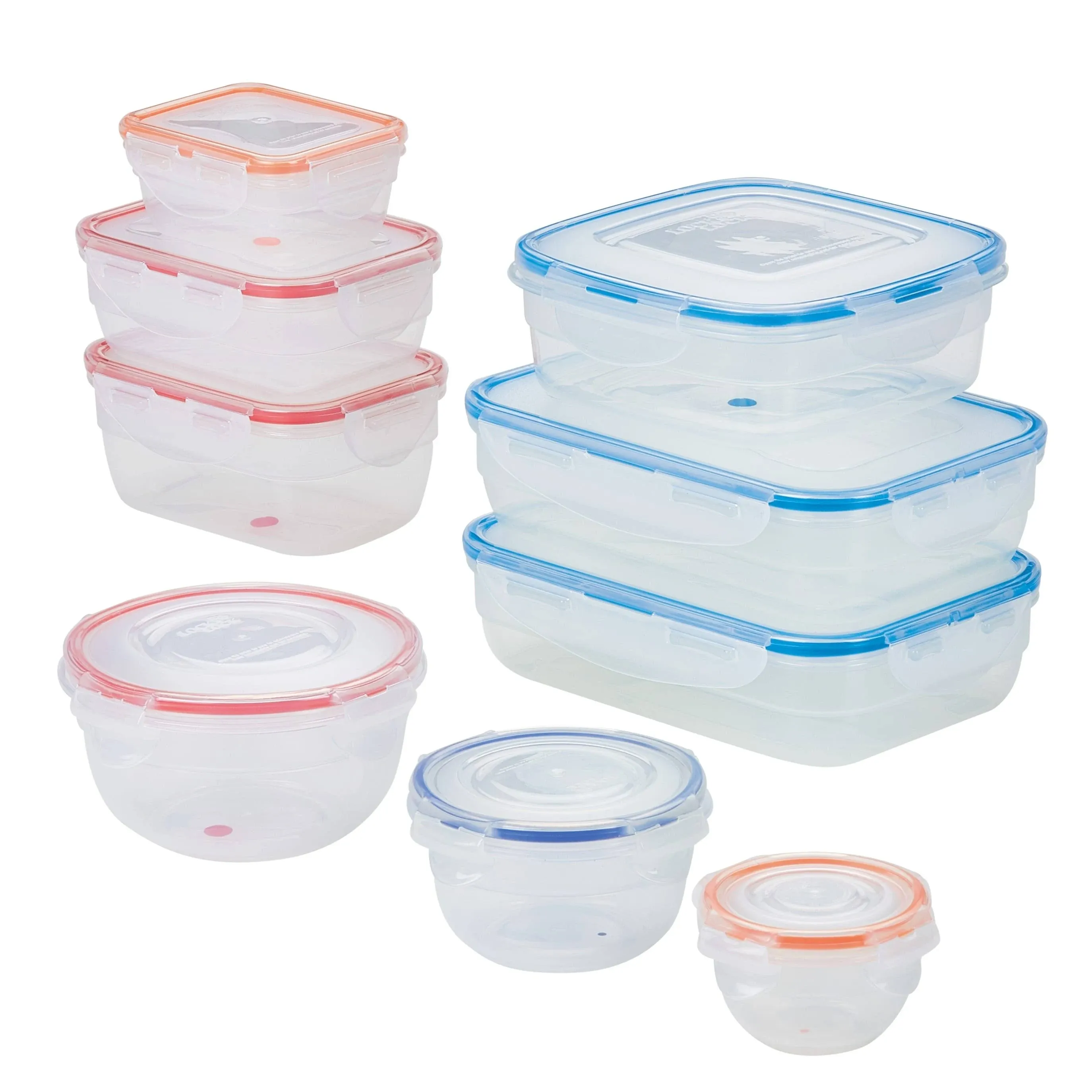 Easy Essentials Color Mates Food Storage lids/Airtight containers, BPA Free, ...