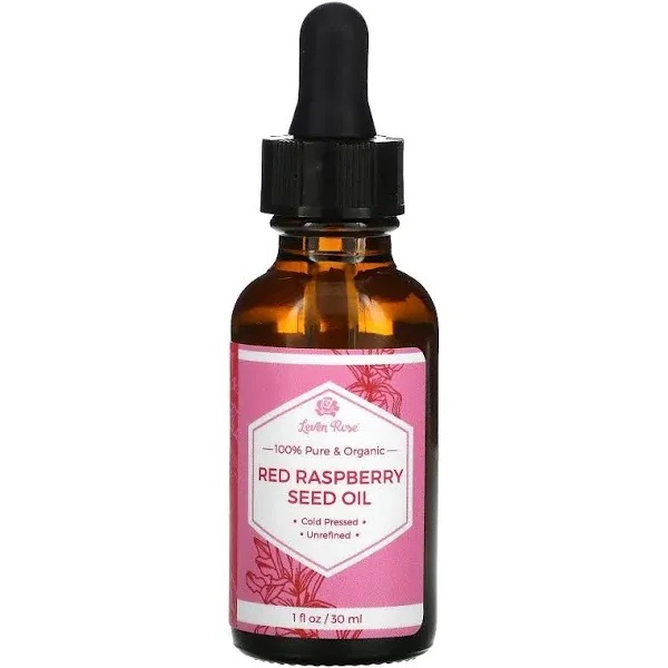 Leven Rose 100% Pure & Organic Red Raspberry Seed Oil 1 fl oz (30 ml)