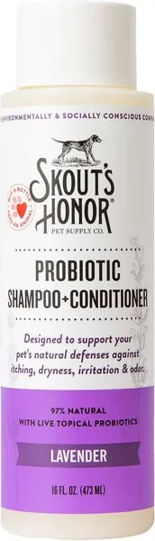 Skout's Honor Probiotic Shampoo & Conditioner Lavender 16 oz