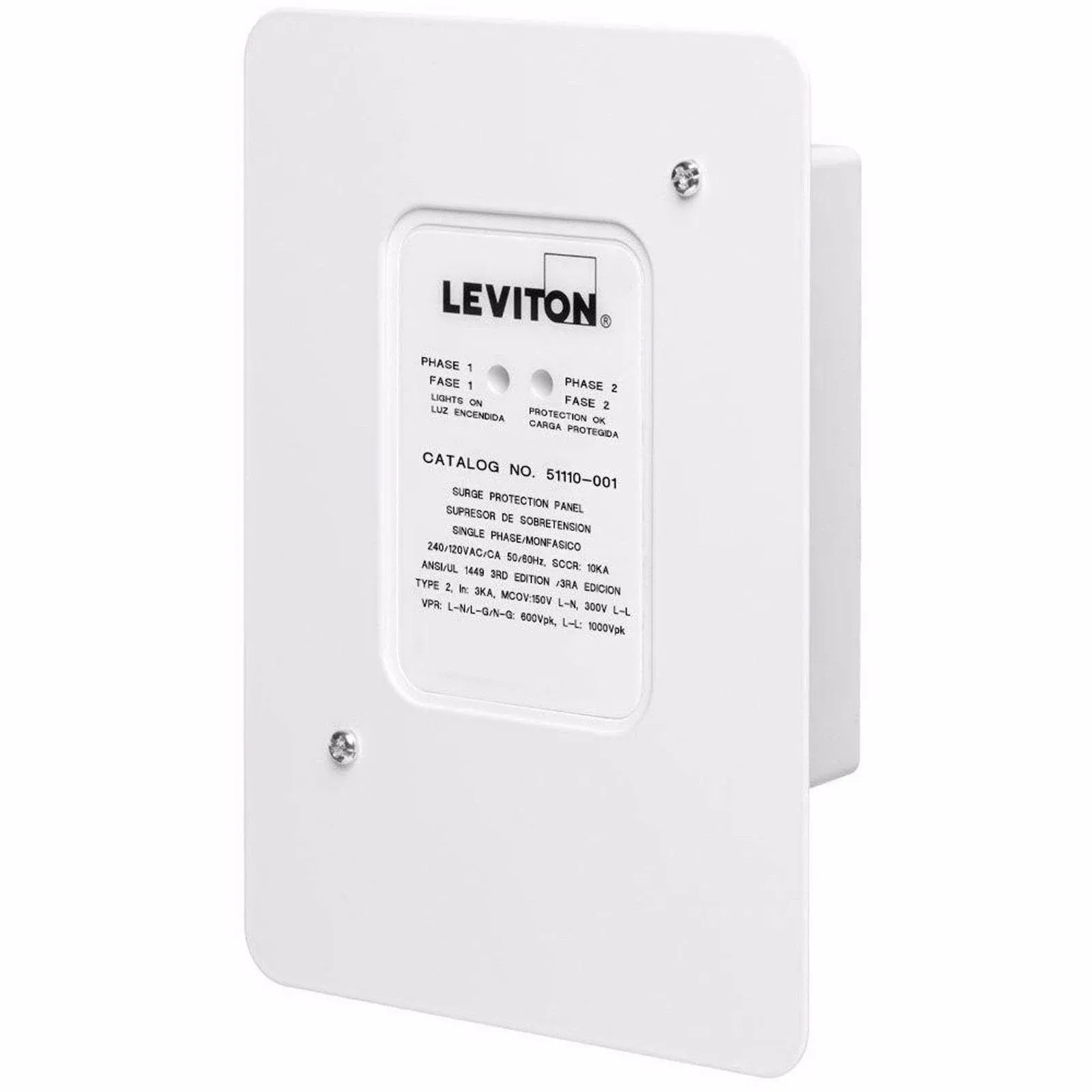 Leviton 51110-SRG Residential Surge Protection Panel