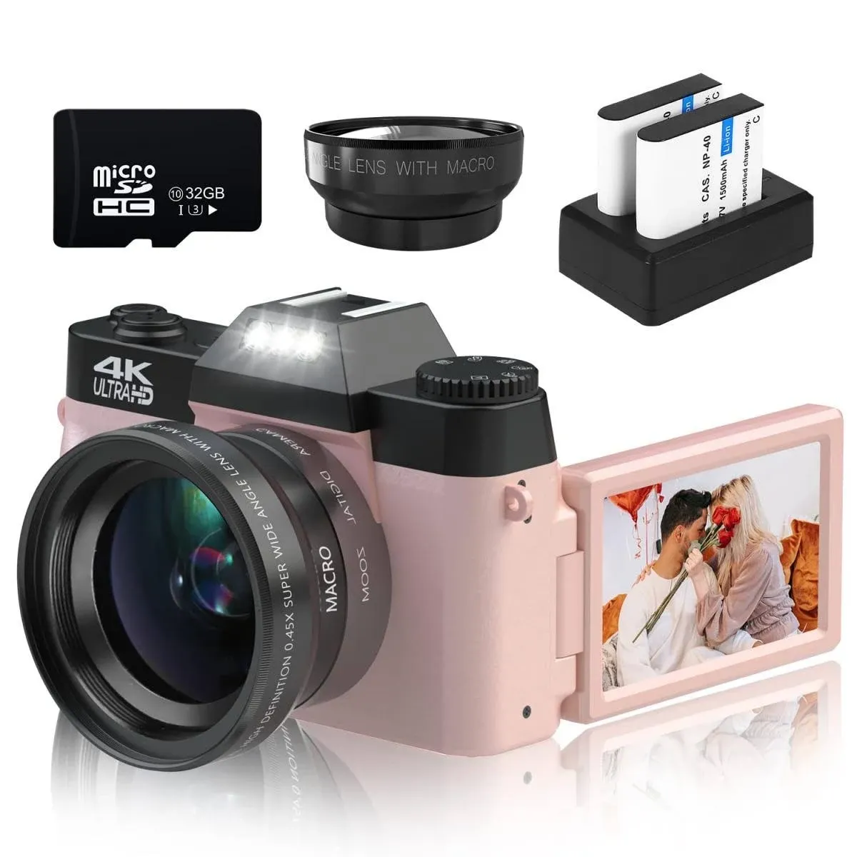 Digital Cameras for Photography, 4K 48MP Vlogging Camera16X Digital Zoom