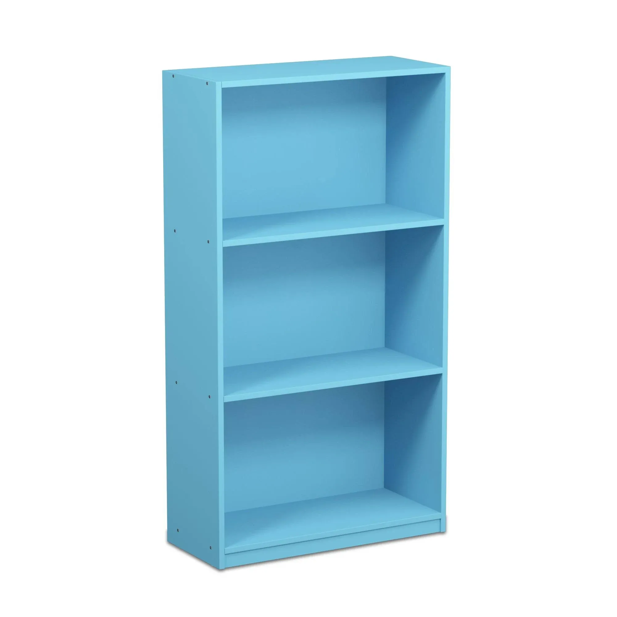 Furinno 99736lbl Basic 3-Tier Bookcase Storage Shelves - Light Blue