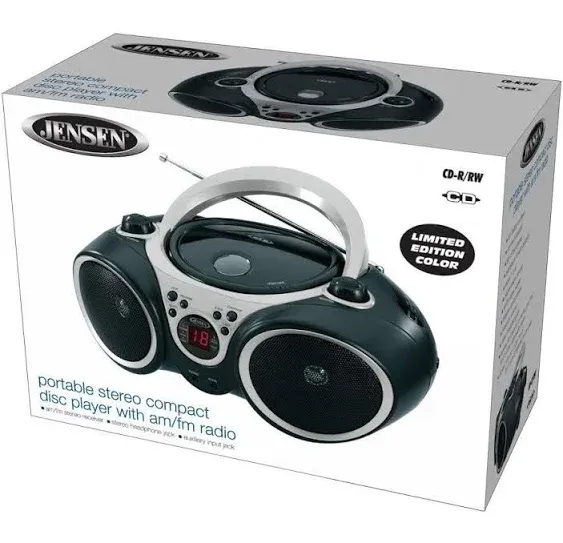 Jensen CD-490 Portable CD Player with AM/FM Stereo Radio