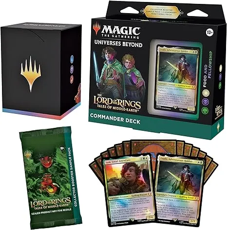 Magic The Gathering The Lord of The Rings: Tales of Middle-Earth Commander Deck 2 Collector Booster Sample Pack