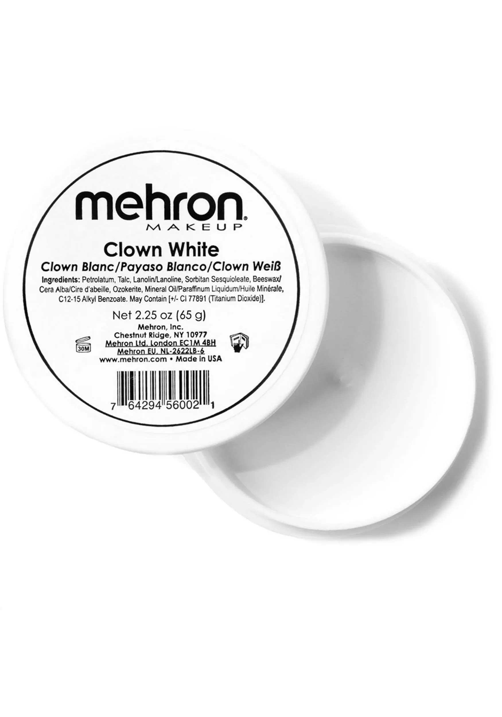 Mehron Makeup Clown White Professional Makeup