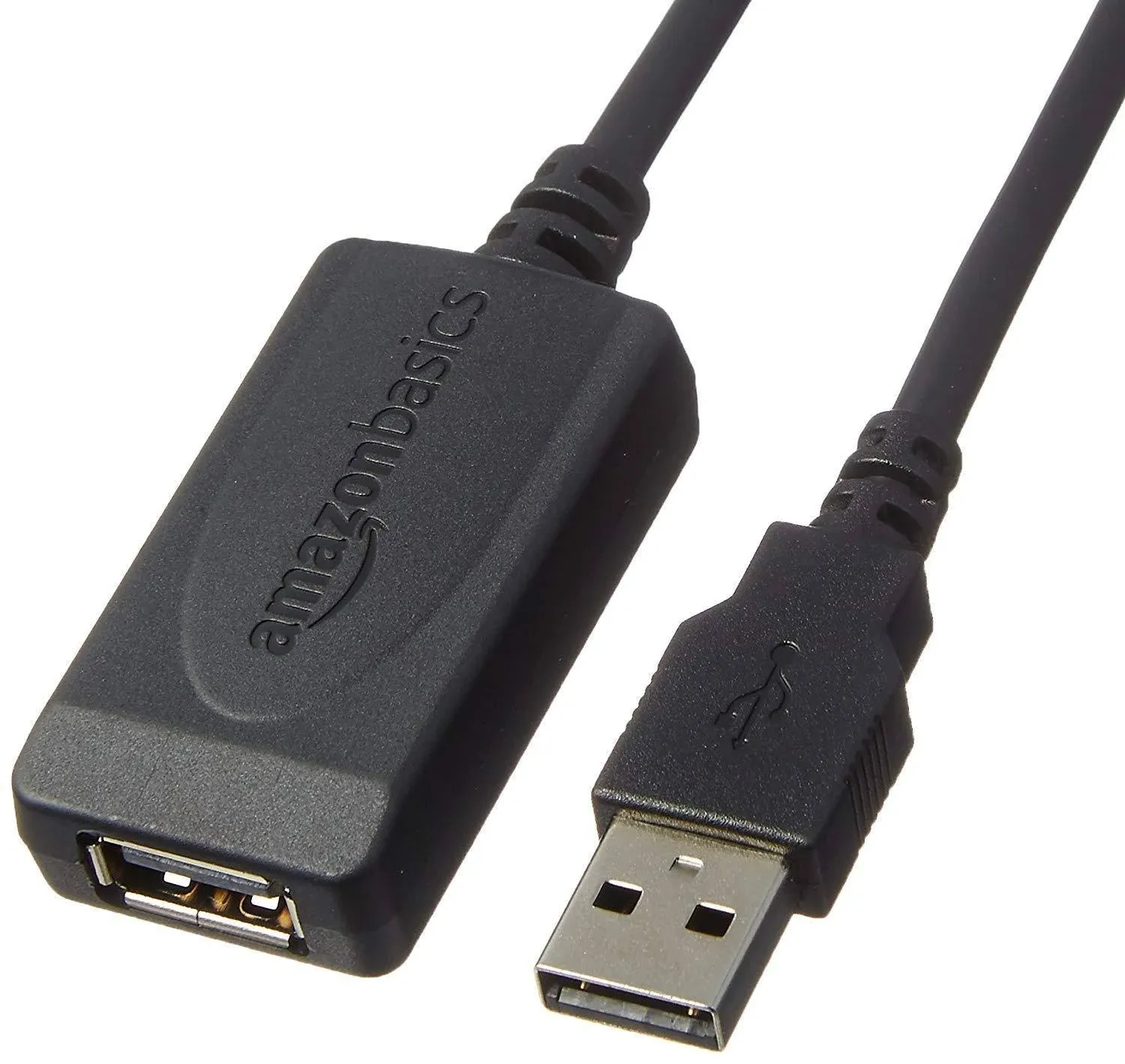 AmazonBasics USB 2.0 Active Extension Cable Type A Male to A Female - 32 Feet (9 ...