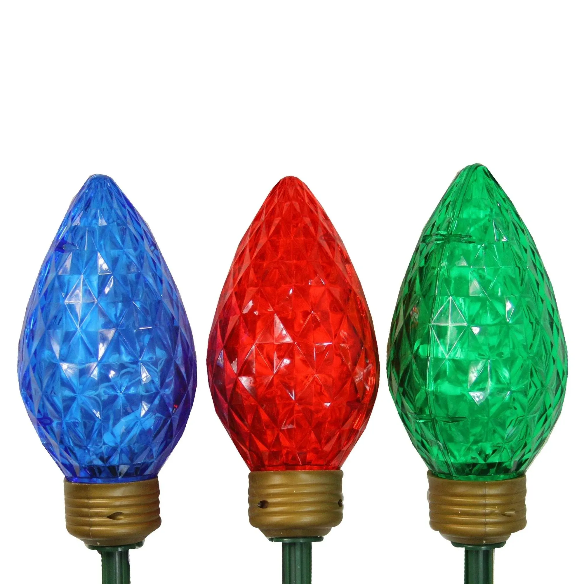 LED Jumbo Bulb Christmas Pathway Marker Lawn Stakes