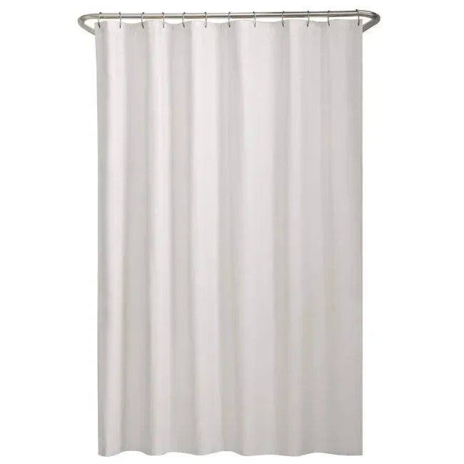 Microfiber Shower Curtain Liner White