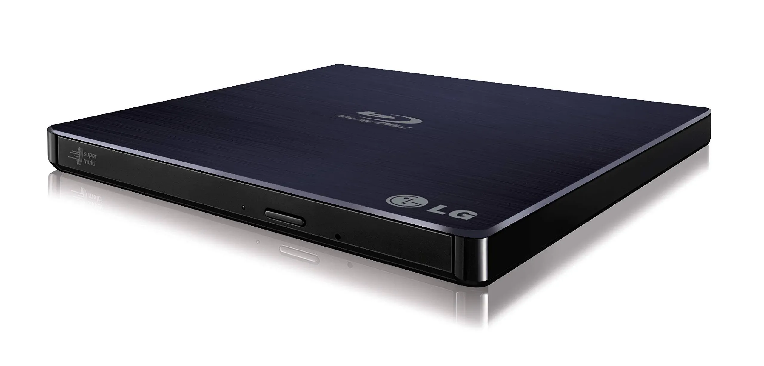 LG Super Multi Blue Slim Portable Blu-ray Rewriter with 3D Blu-ray Disc Playback & M-DISC Support