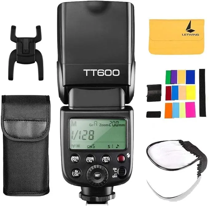 Godox TT600 2.4G Wireless Camera Flash Speedlite with Diffuser Master/Slave GN60 Manual Flash