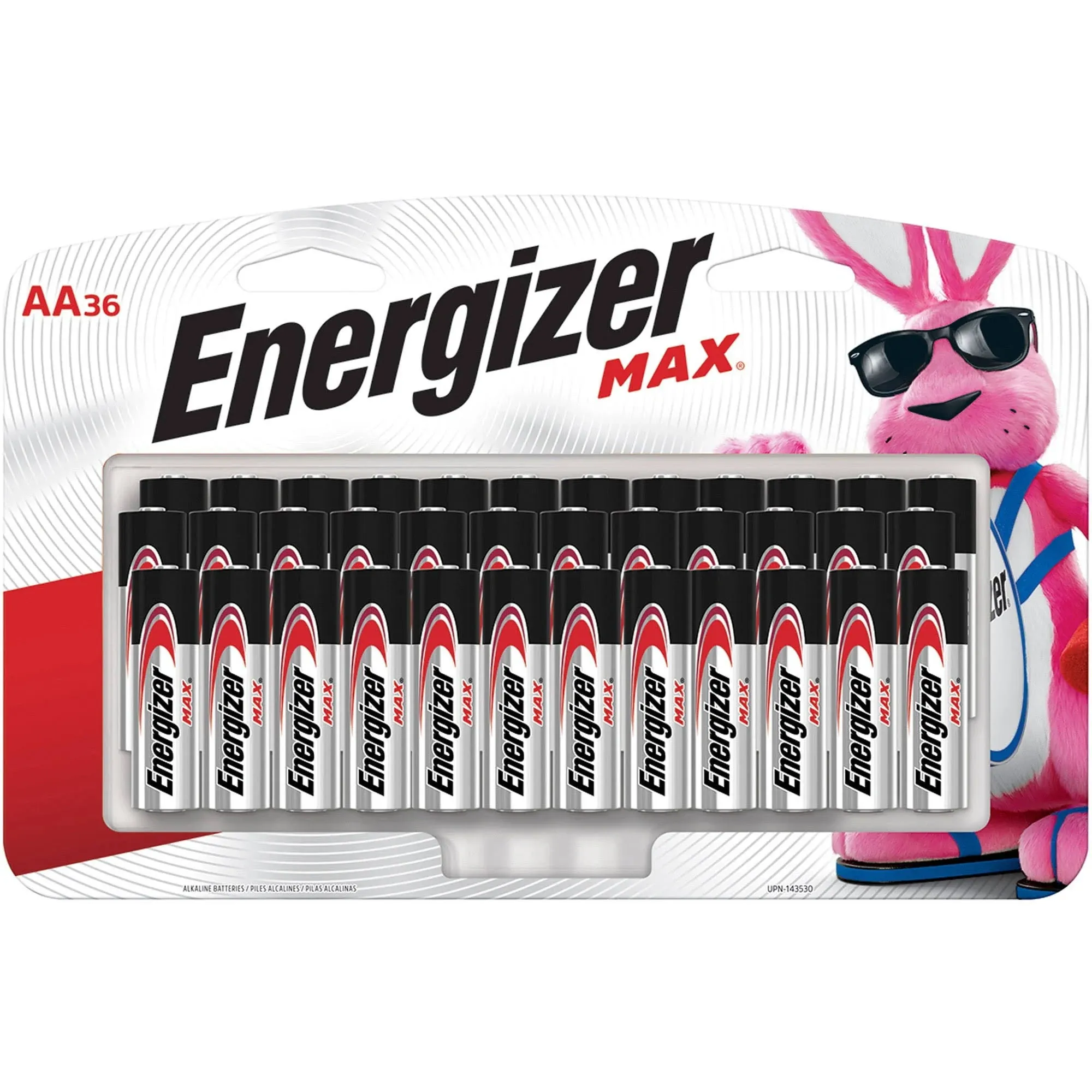 Energizer Max Alkaline AA Batteries - 36 / Pack