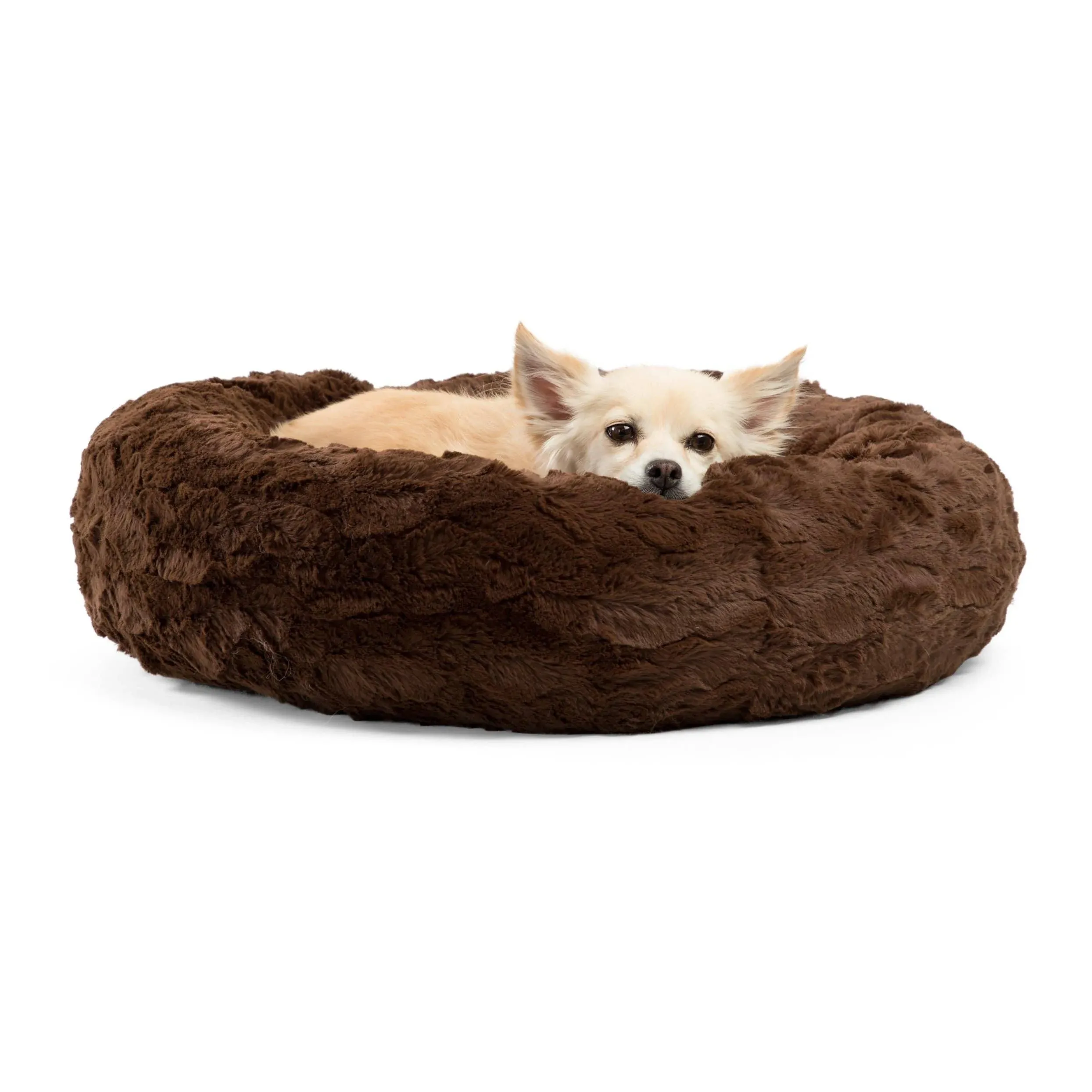 Best Friends by Sheri - Donut Lux Fur Cuddler Dog Bed, 23x23