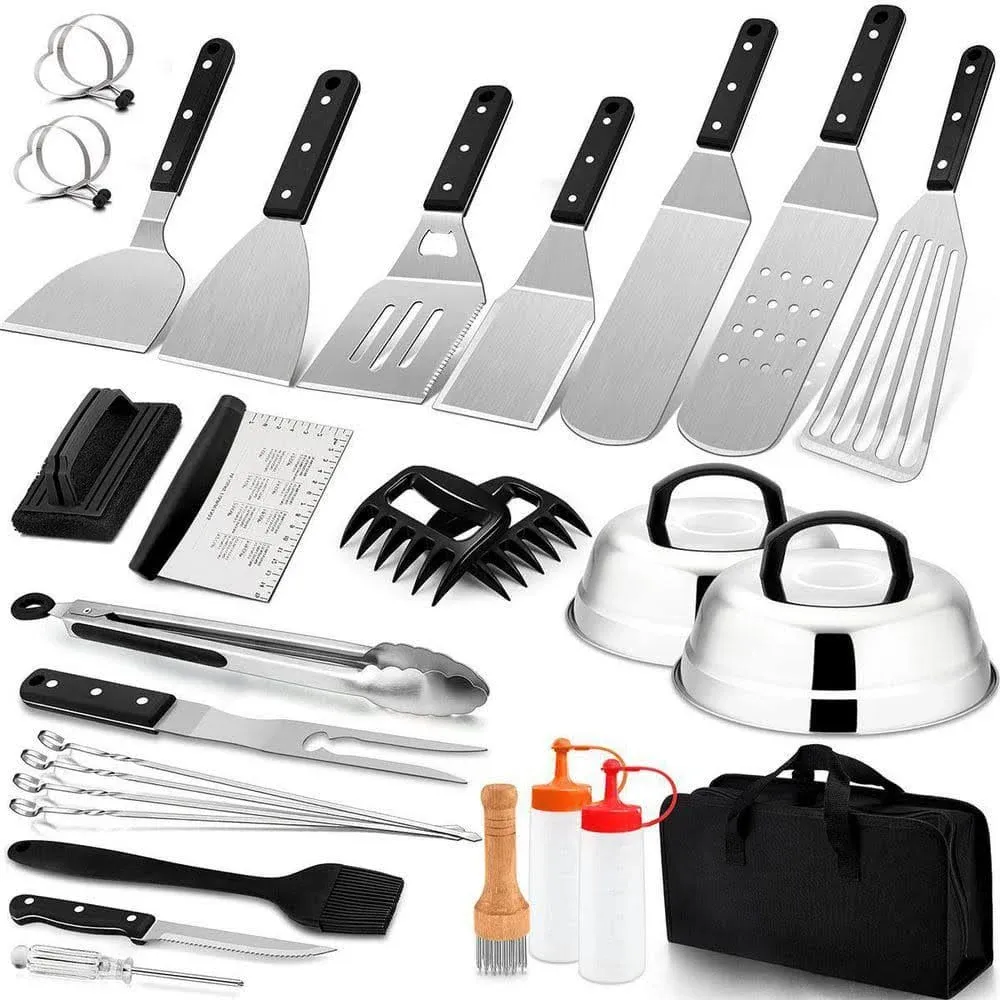 30pcs Griddle Accessories Kit Flattop Grill Spatulas Set With Melting Dome For O