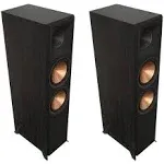 Klipsch Reference Premiere RP-8000F II 2.0 Dual Floorstanding Speaker Pair with Larger 90° x 90° Hybrid Tractrix Horn, 8” Cerametallic Woofers for Premium Home Theater Sound in Ebony