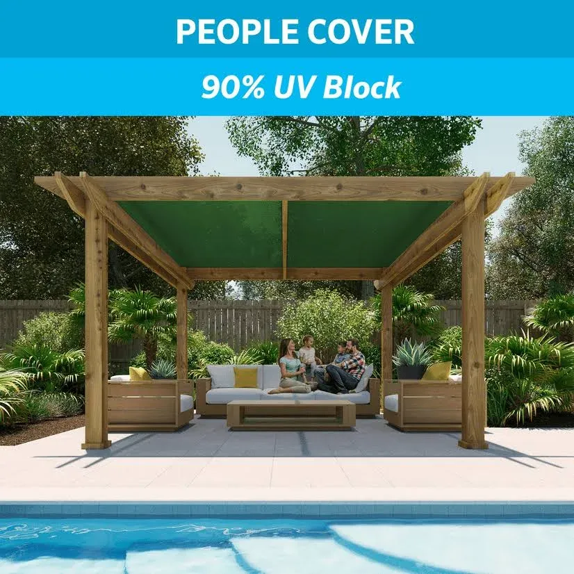 Coolaroo Shade Fabric 90% Outdoor or Exterior UV Protection for People,...