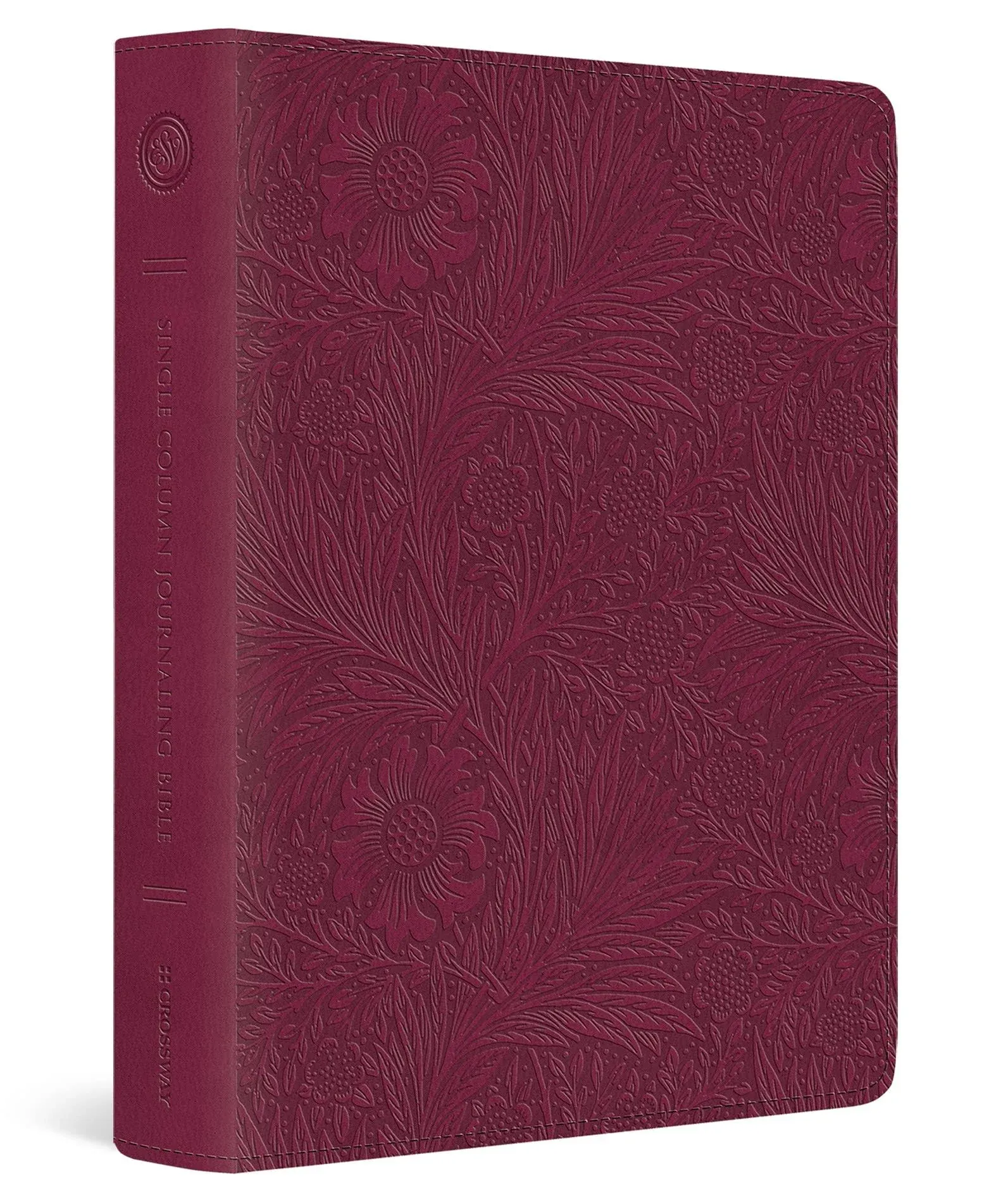 ESV Single Column Journaling Bible (TruTone, Raspberry, Floral Design) [Book]