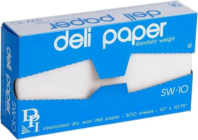 Durable Packaging 10" x 10 3/4" Interfolded Deli Wrap Wax Paper