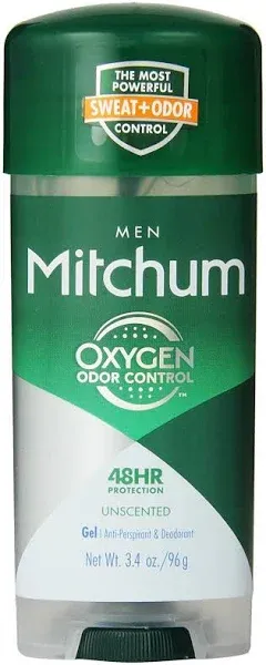 Mitchum Advanced Control Unscented Gel, Anti-Perspirant & Deodarant 3.4 oz (Pack of 8)