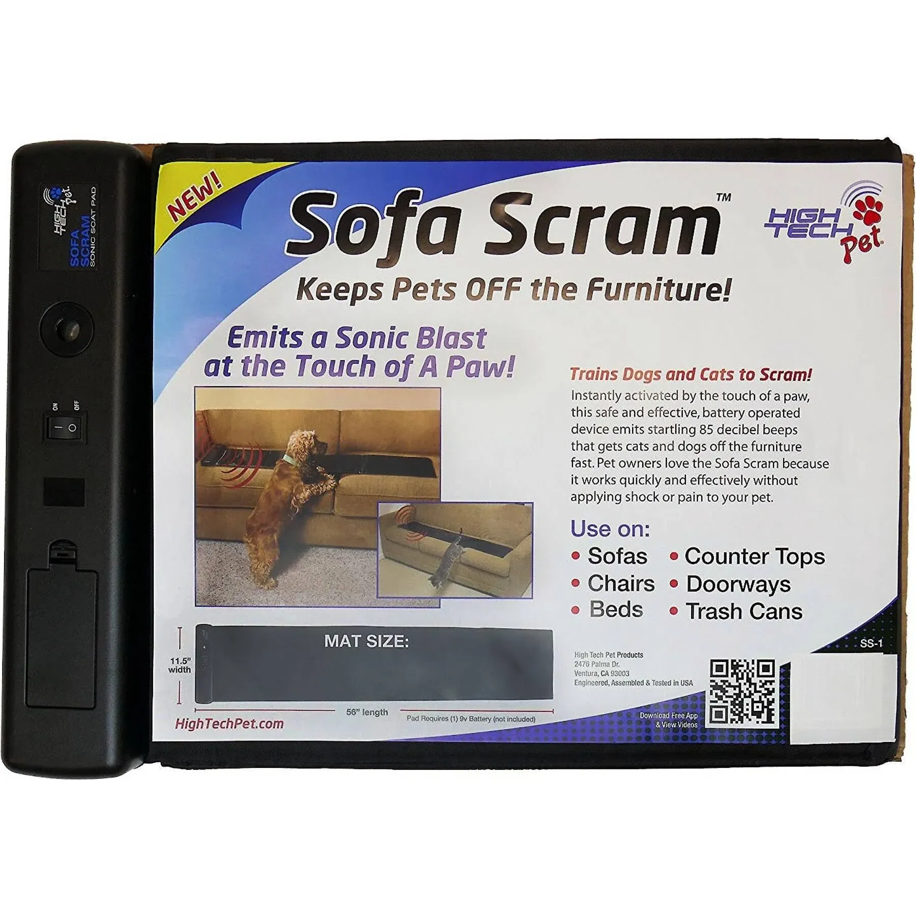 High Tech Pet Sofa Scram Sonic Scat Pad SS-1 - NEW SEALED