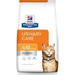 Hill's Prescription Diet C/D Multicare Urinary Care Dry Cat Food 17.6 lb Bag, Ocean Fish