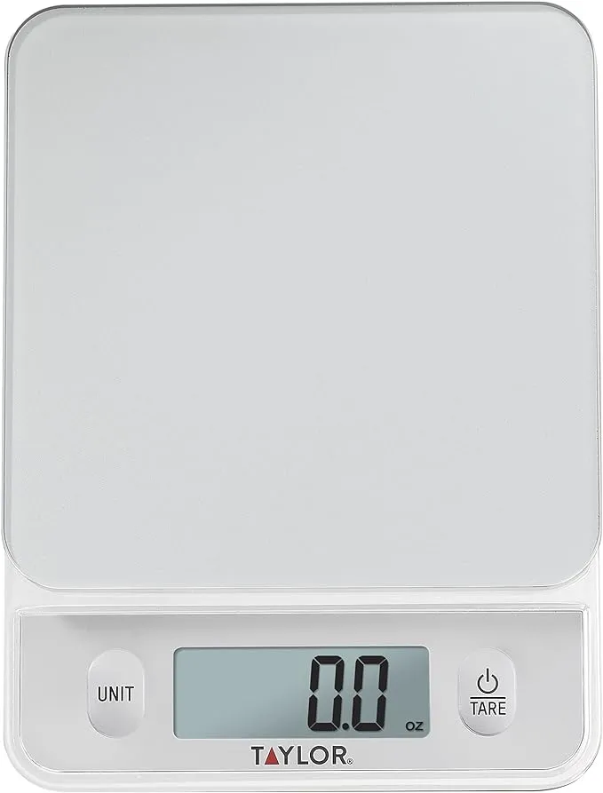 Taylor Digital 11lb Glass Top Food Scale - Silver