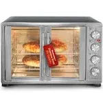 18-Slice Convection Oven 4-Control Knobs w/ Removable wire Rack Pan Crumb Tray