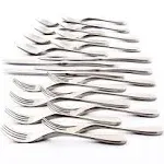 Knork 18/10 Stainless Steel 20 Piece Flatware Set Matte Silver