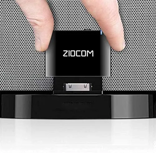 Ziocom 30 Pin Bluetooth Adapter Audio Receiver for Bose iPod iPhone SoundDock and Other 30 Pin Dock Speakers