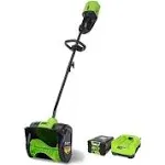 Greenworks 8 Amp 12 inch Electric Snow Shovel Corded Clears Up To 25 Ft Of Snow