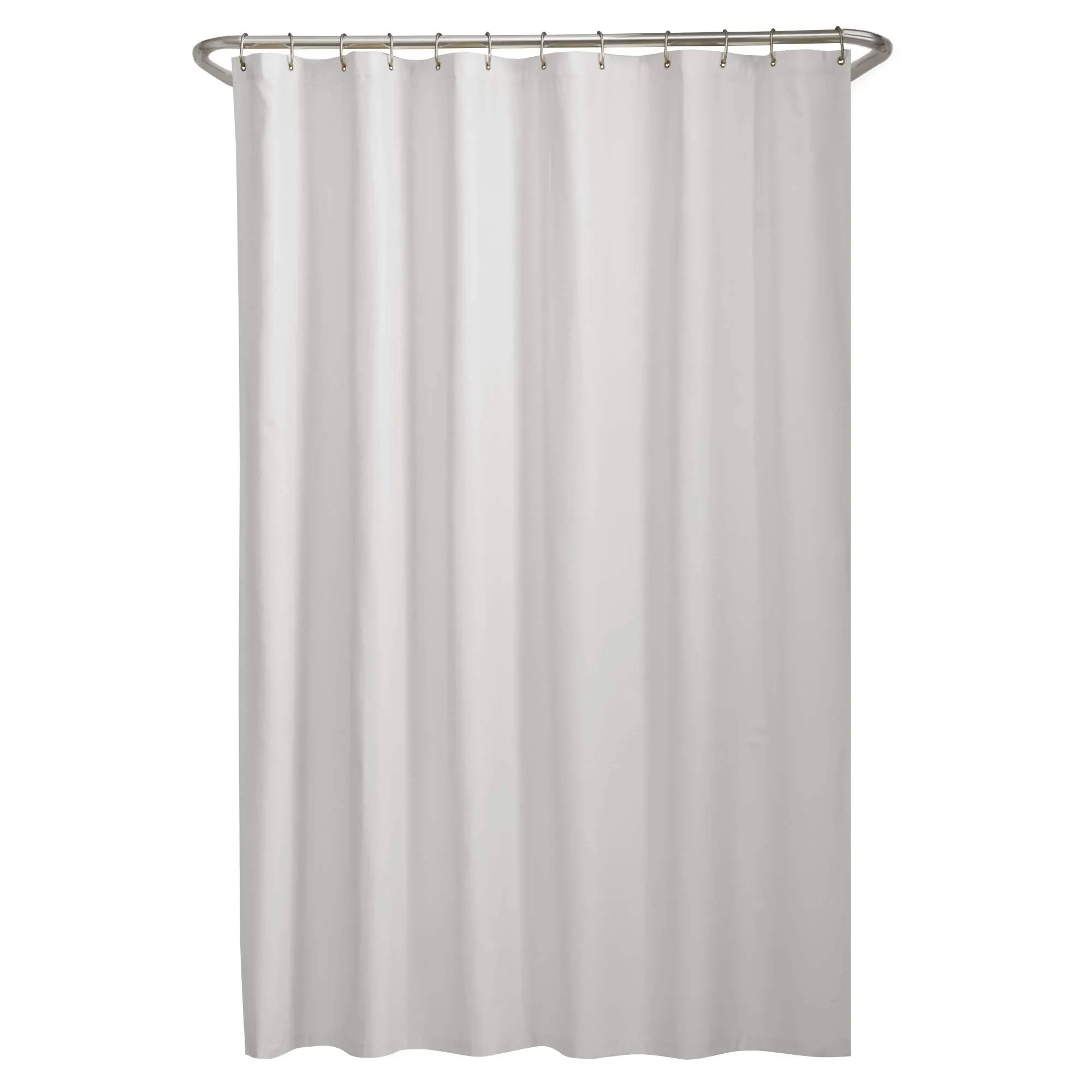 Microfiber Shower Curtain Liner White