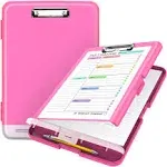 Sooez Clipboard with Storage, High Capacity Nursing Clipboards with Pen Holder, Heavy Duty Plastic Storage Clipboard with Low PR