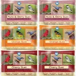 Blue Seal Berry Blend Suet Cakes for Wild Birds - No Mess Suet Feed, Food for Woodpeckers, Cardinals, Siskins, Sparrows & More - 11oz Suet Feeder, Bird Seed Cakes (Variety Pack of 6)